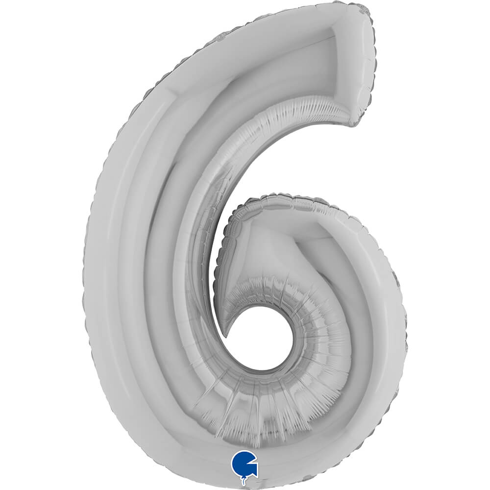 Ballon chiffre - Argent - 40" - Gonflage Hélium en boutique