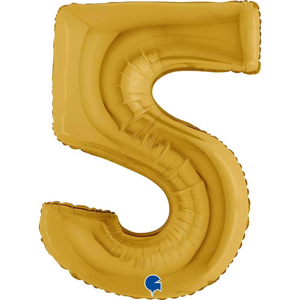 Ballon chiffre - Or - 40" - Gonflage Hélium en boutique