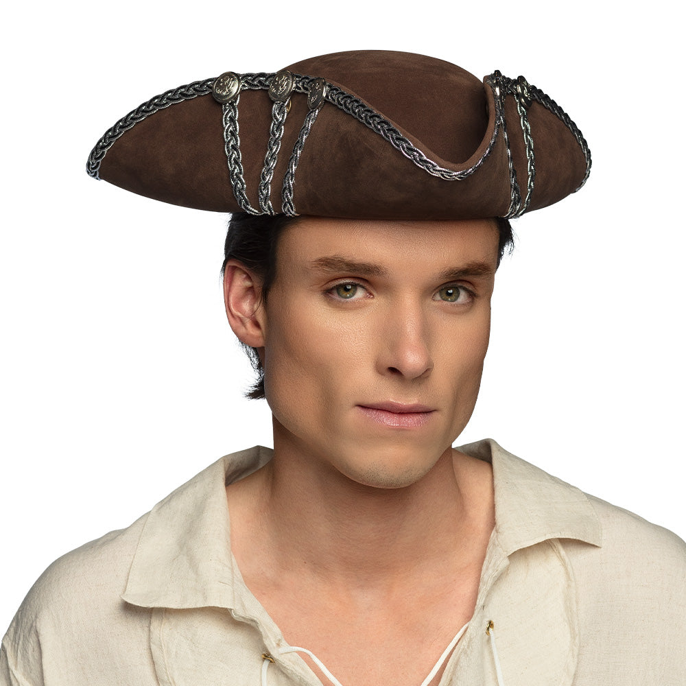 Chapeau Pirate Alistair Adulte Brun – Carnaval et Soirée Déguisée