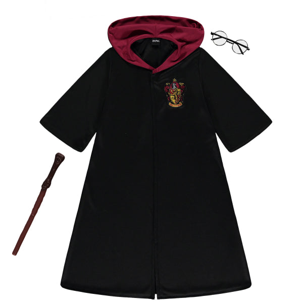 Déguisement Officiel Harry Potter Enfant - Robe Gryffondor, Baguette et Lunettes
