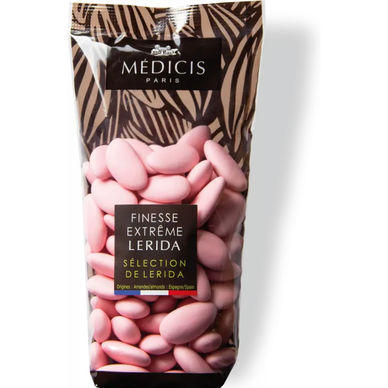 Dragées Amandes Lérida Blanc "Finesse Extrême" Médicis - Sachet 250g
