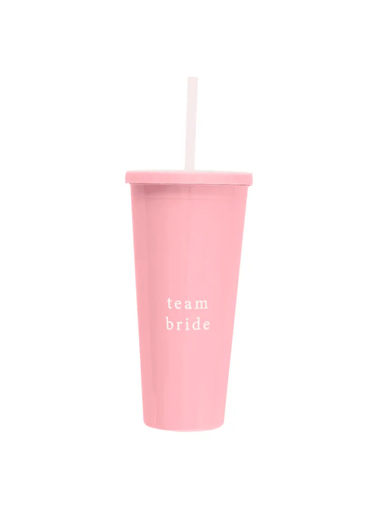Gourde Rose "Team Bride" – Accessoire EVJF Élégant et Pratique