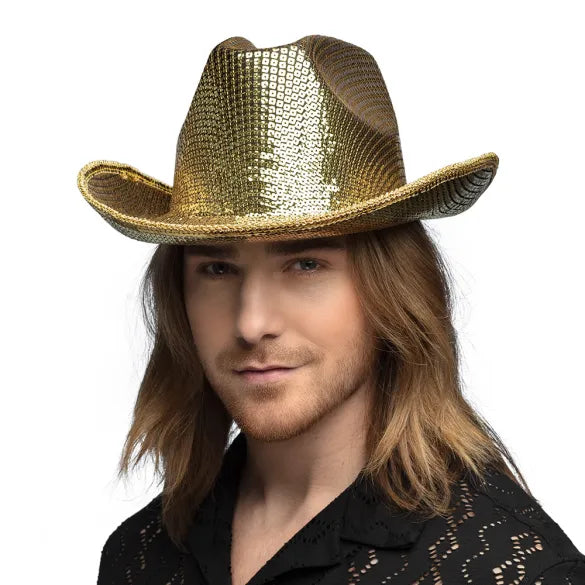 Chapeau "Groovy" Or – Accessoire Rétro & Disco Chic