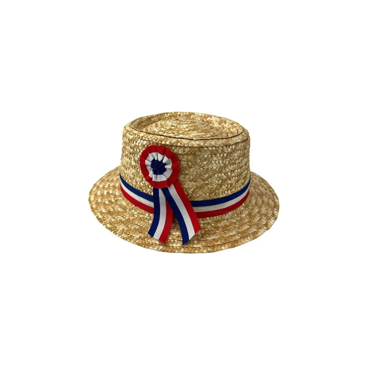 Chapeau Canotier en Paille Naturelle – L'Élégance à la Française