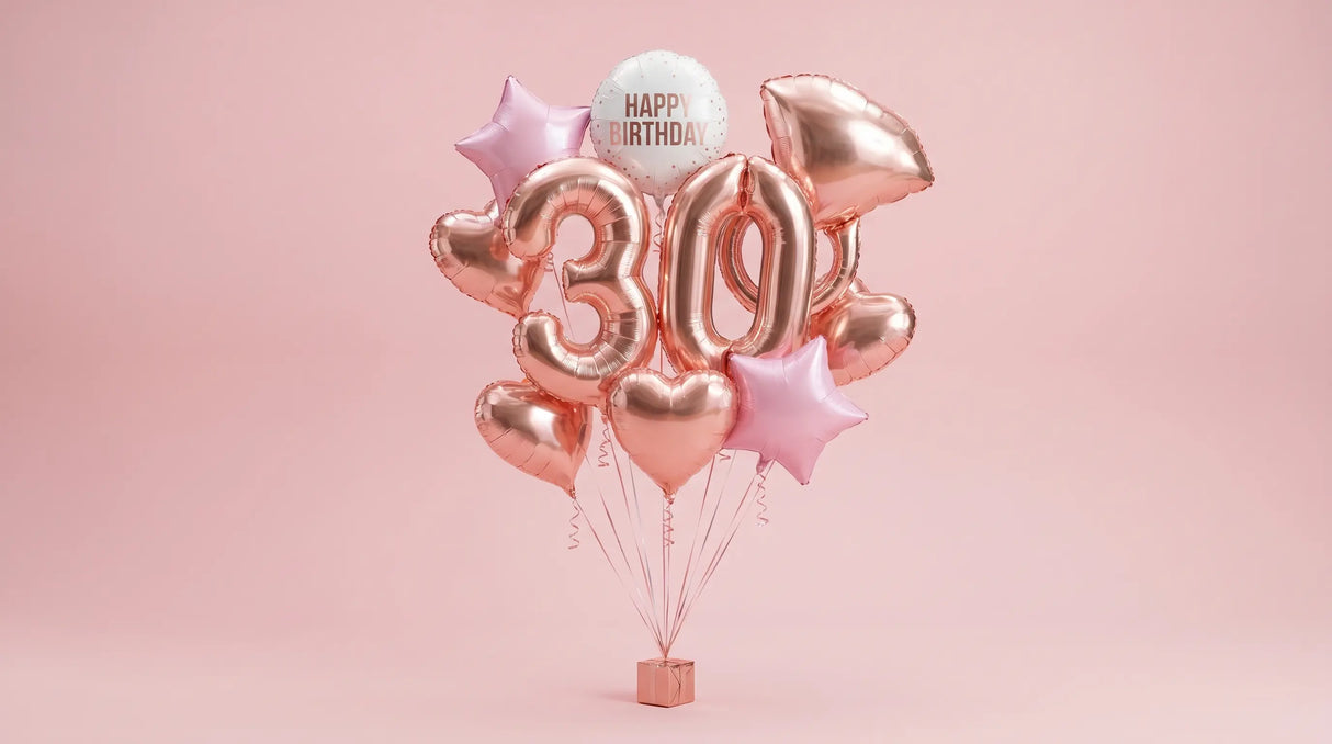 Bouquet de Ballons "Paillettes & Glamour" - Anniversaire Adulte - Livraison 06