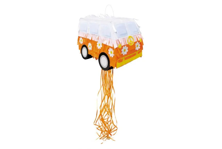 Piñata Silhouette « Van Combi Hippy Party » (32,5 x 23 x 18 cm) – Peace, love et gourmandises !