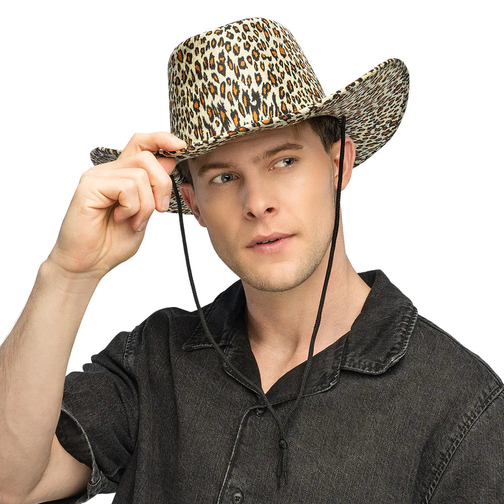 Chapeau de Cowboy Wild Léopard