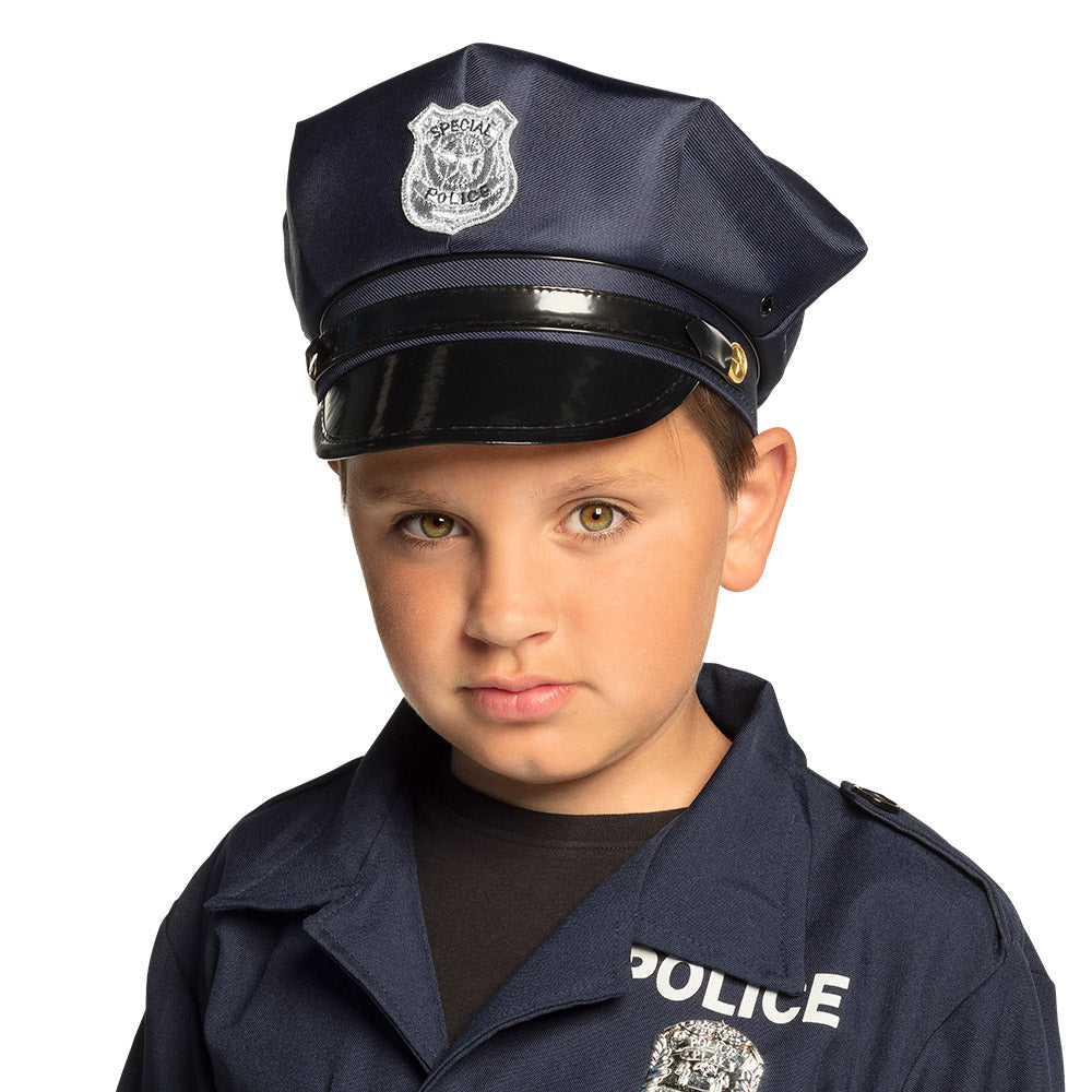 Casquette Policier Enfant – Accessoire Déguisement Police Carnaval & Anniversaire