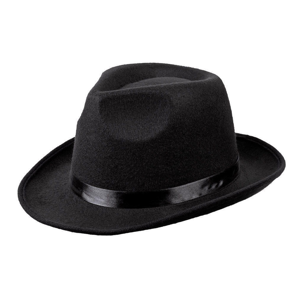 Chapeau Feutre Noir Dwight – Accessoire Déguisement Adulte Soirée Costumée