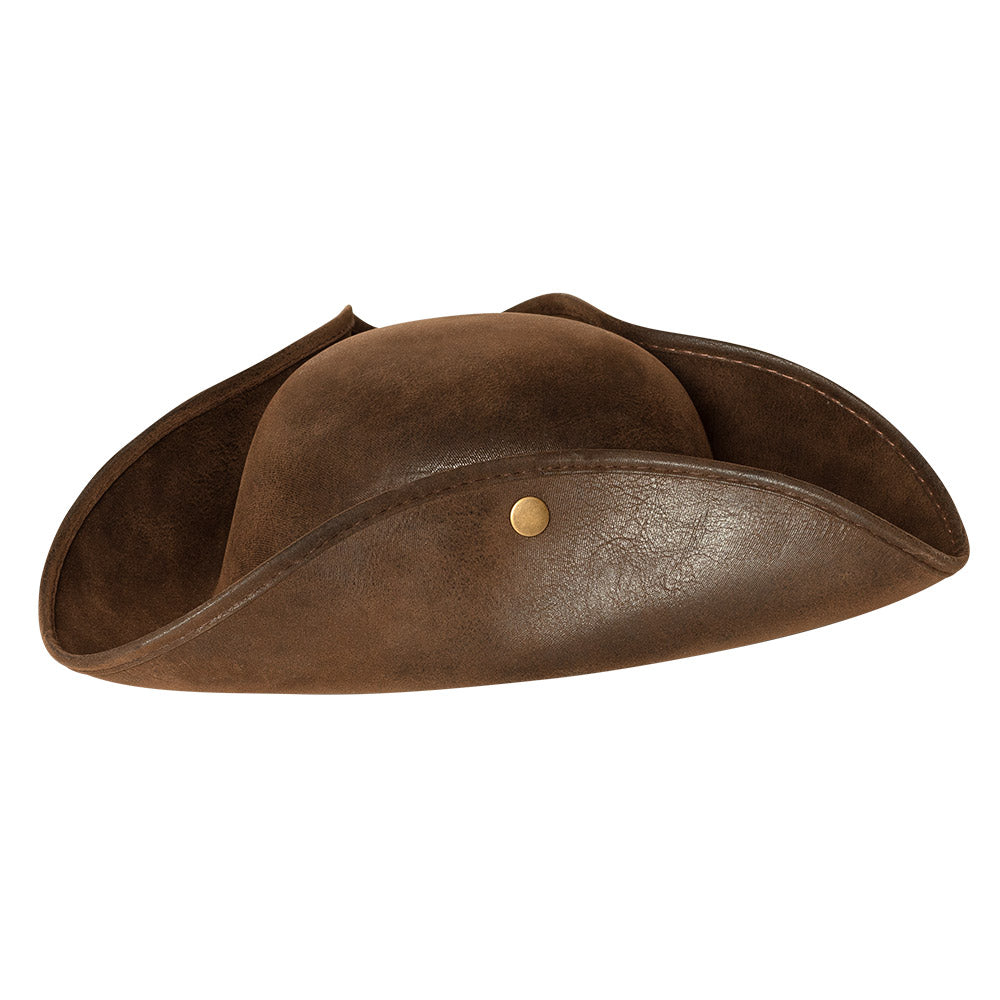 Chapeau Tricorne Pirate Brun – Déguisement Pirate & Soirée Western Adulte