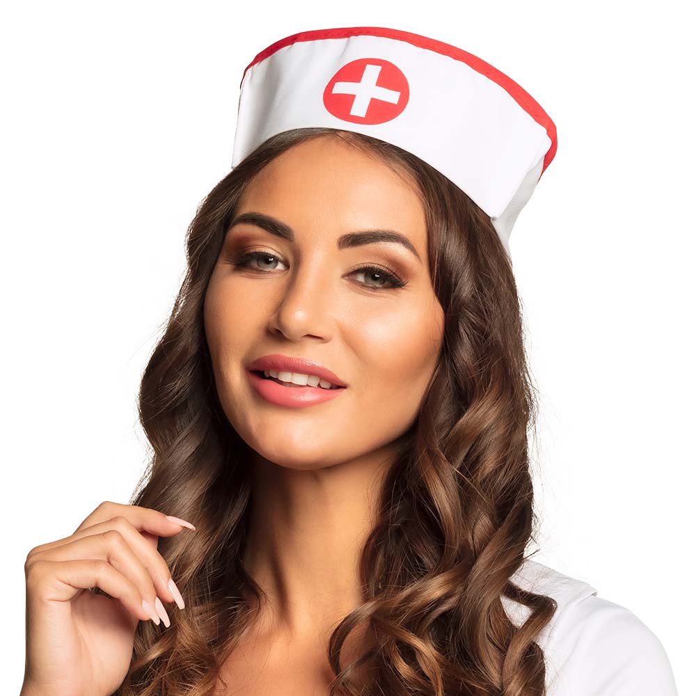 Coiffe Infirmière – Accessoire Déguisement Adulte Soirée Costumée & Anniversaire