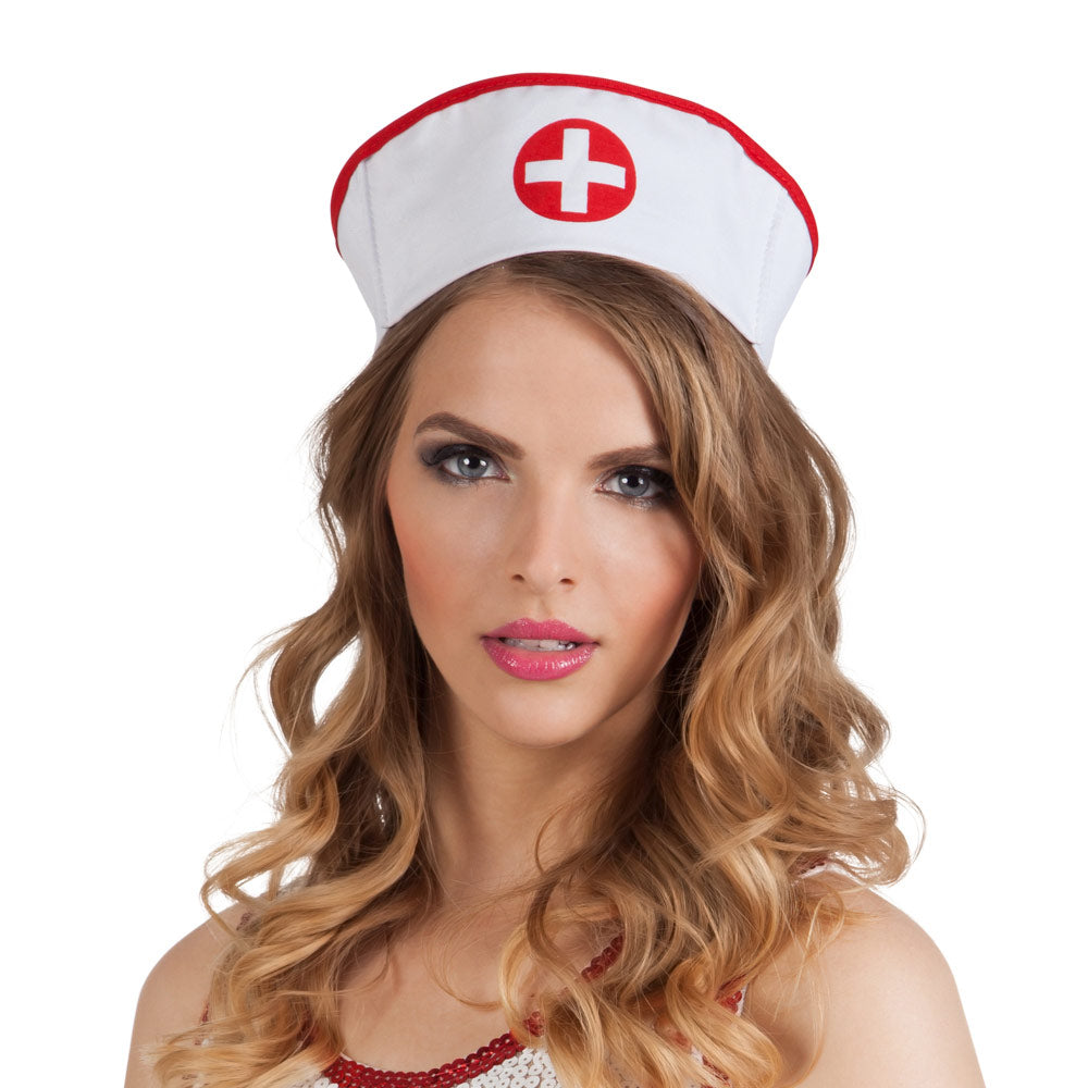 Coiffe Infirmière – Accessoire Déguisement Adulte Soirée Costumée & Anniversaire