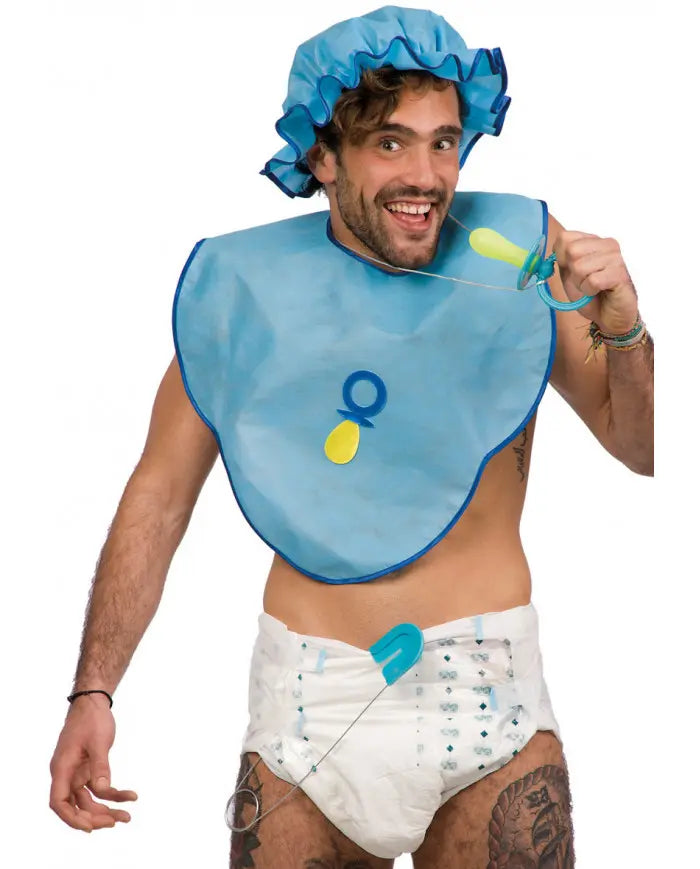 Costume Bébé Adulte Rose ou Bleu – Déguisement Humoristique & Soirée Costumée