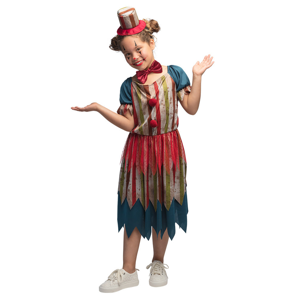 Costume Clown Maléfique Fille – Déguisement Halloween & Carnaval Enfant