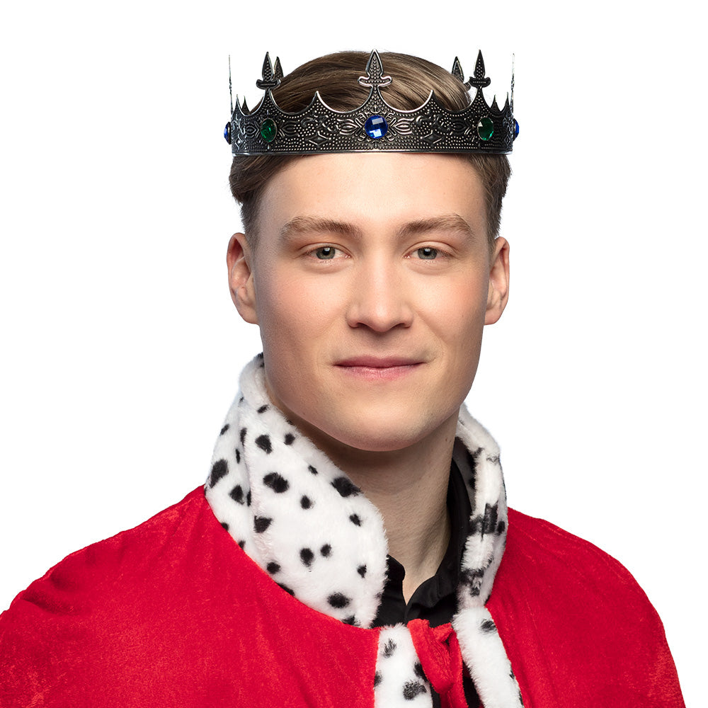 Couronne Métal Royalty Argent – Accessoire Déguisement Reine Élégante & Anniversaire