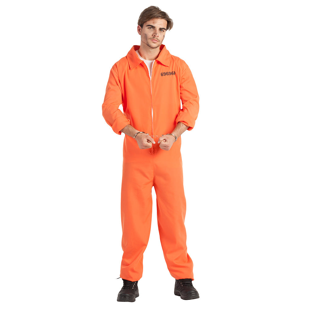 Costume Prisonnier Homme Tailles S & XL – Déguisement EVJF & Soirée Costumée