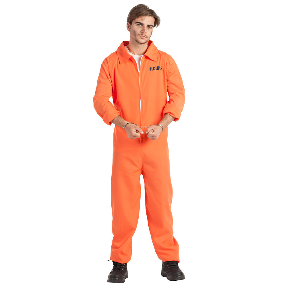 Costume Prisonnier Homme Tailles S & XL – Déguisement EVJF & Soirée Costumée