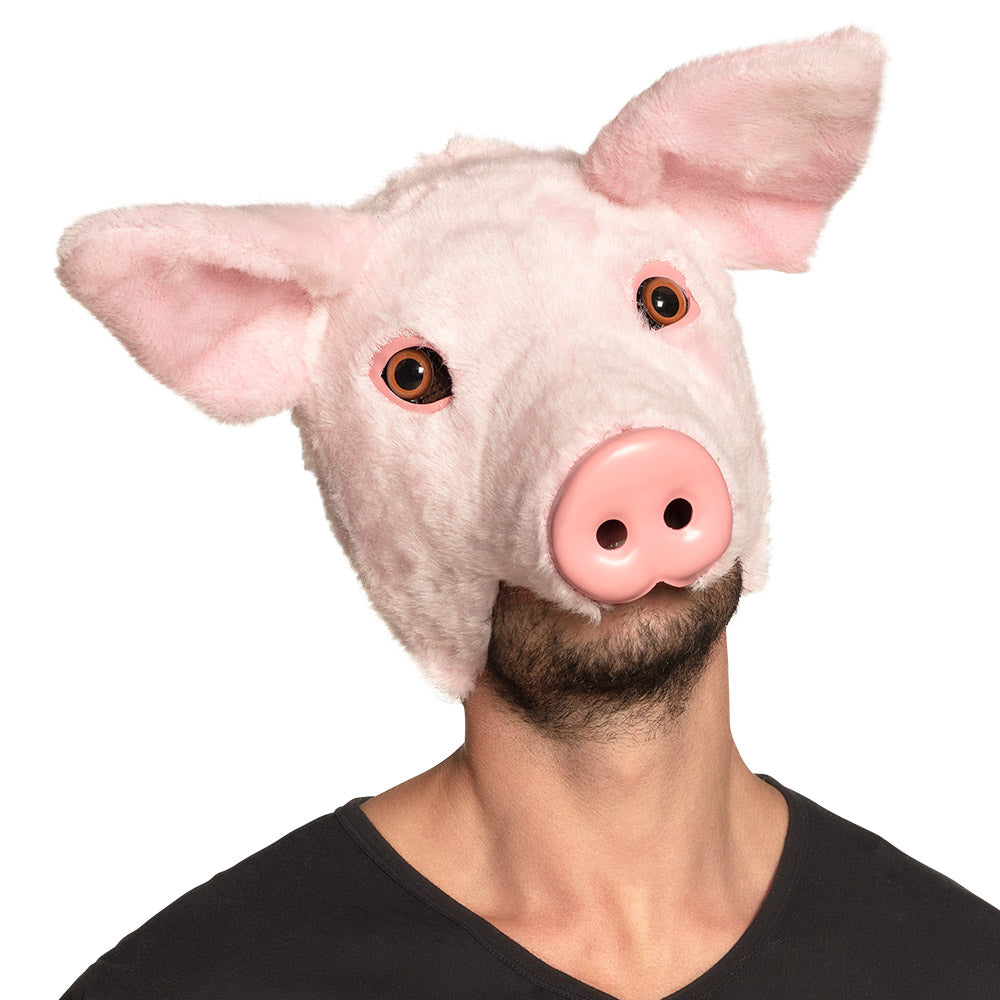 Demi-Masque Cochon – Accessoire Déguisement Animaux Carnaval & Anniversaire Adulte
