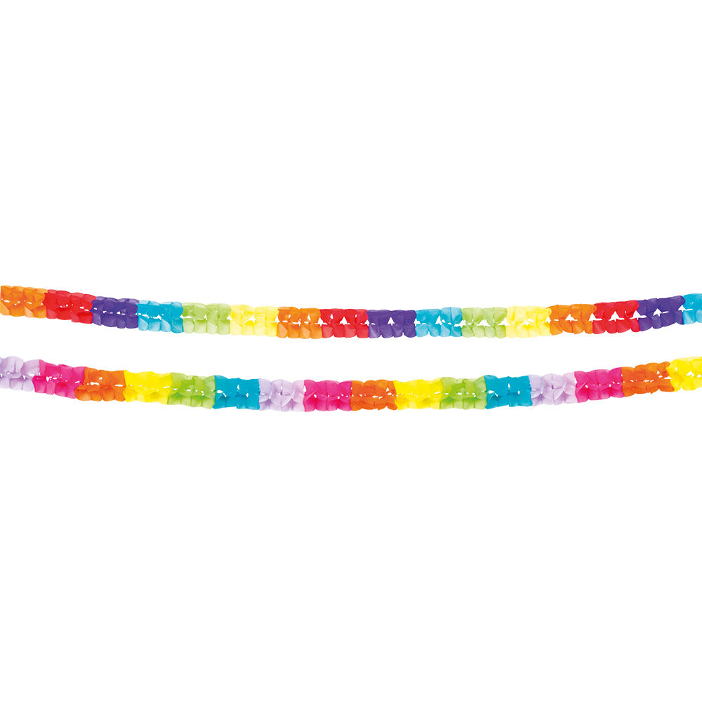 Guirlande Bicolore Papier 2,5 m – Décoration Salle de Fête & Anniversaire