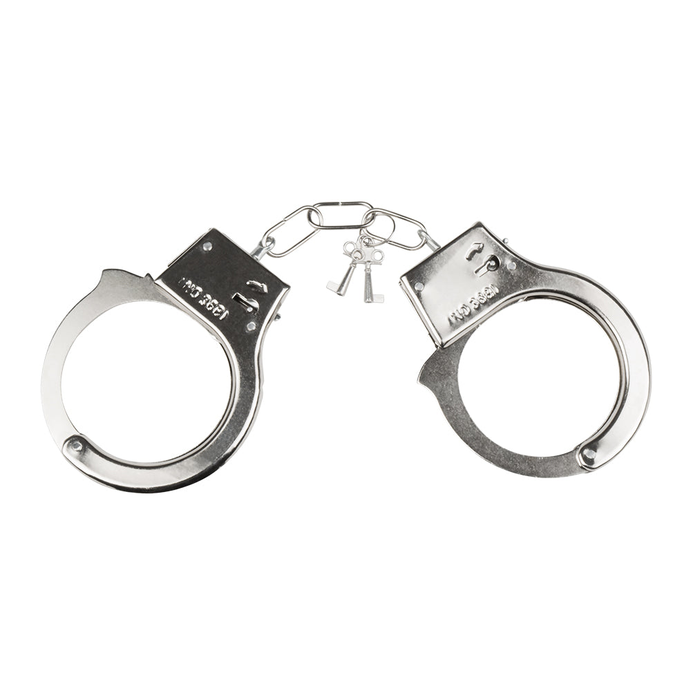 Menottes Argent avec Clés – Accessoire Déguisement Gangster & Soirée Costumée