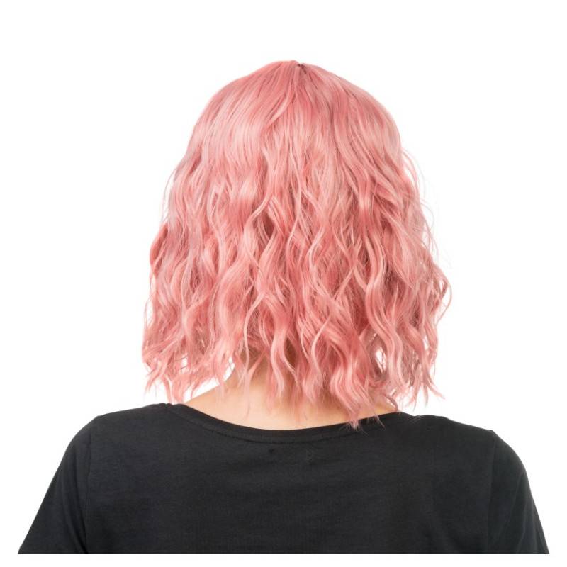 Perruque Courte Ondulée avec Frange – 4 Coloris au Choix pour Soirée Costumée