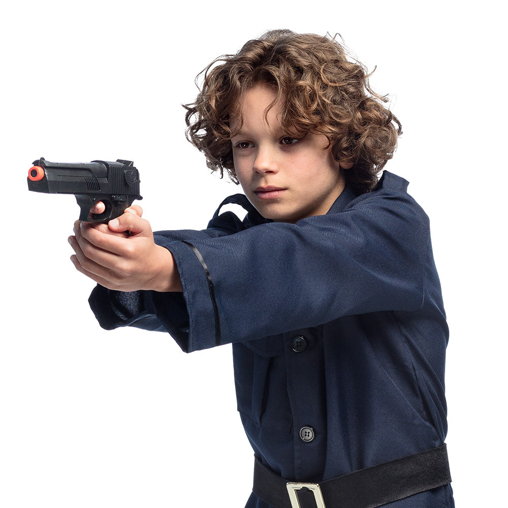 Pistolet Policier Jouet 21 cm – Accessoire Déguisement Police Enfant & Carnaval
