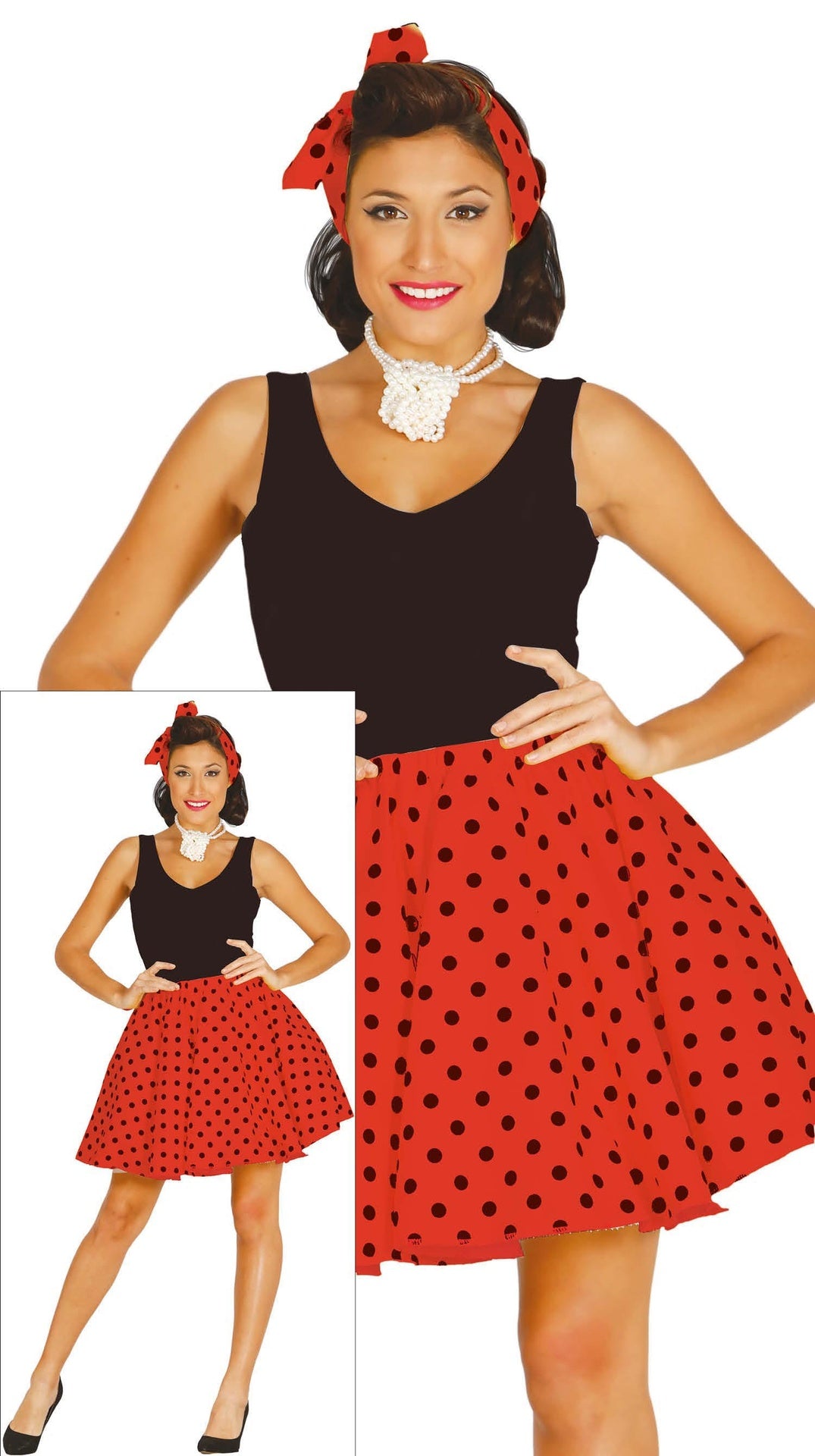 Set Déguisement Pin Up Femme (3 Coloris) – Accessoires Années 50 & Soirée Rétro