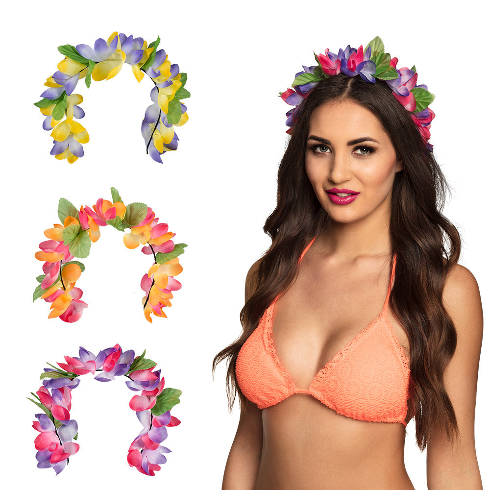 Tiare Fleurs Tropicales Amelia – Accessoire Déguisement Hawaï & Fête Été