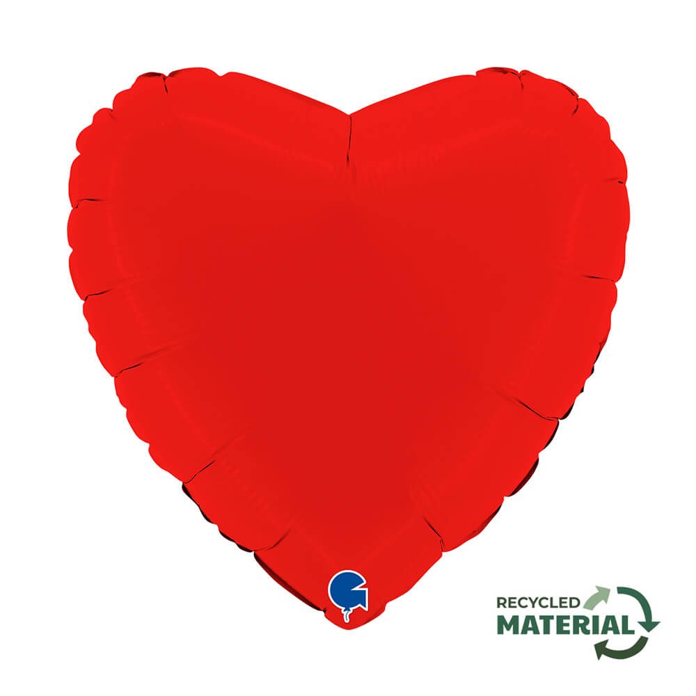Ballon Cœur Mat 14" – Gonflage Hélium en Boutique sur la Côte d'Azur