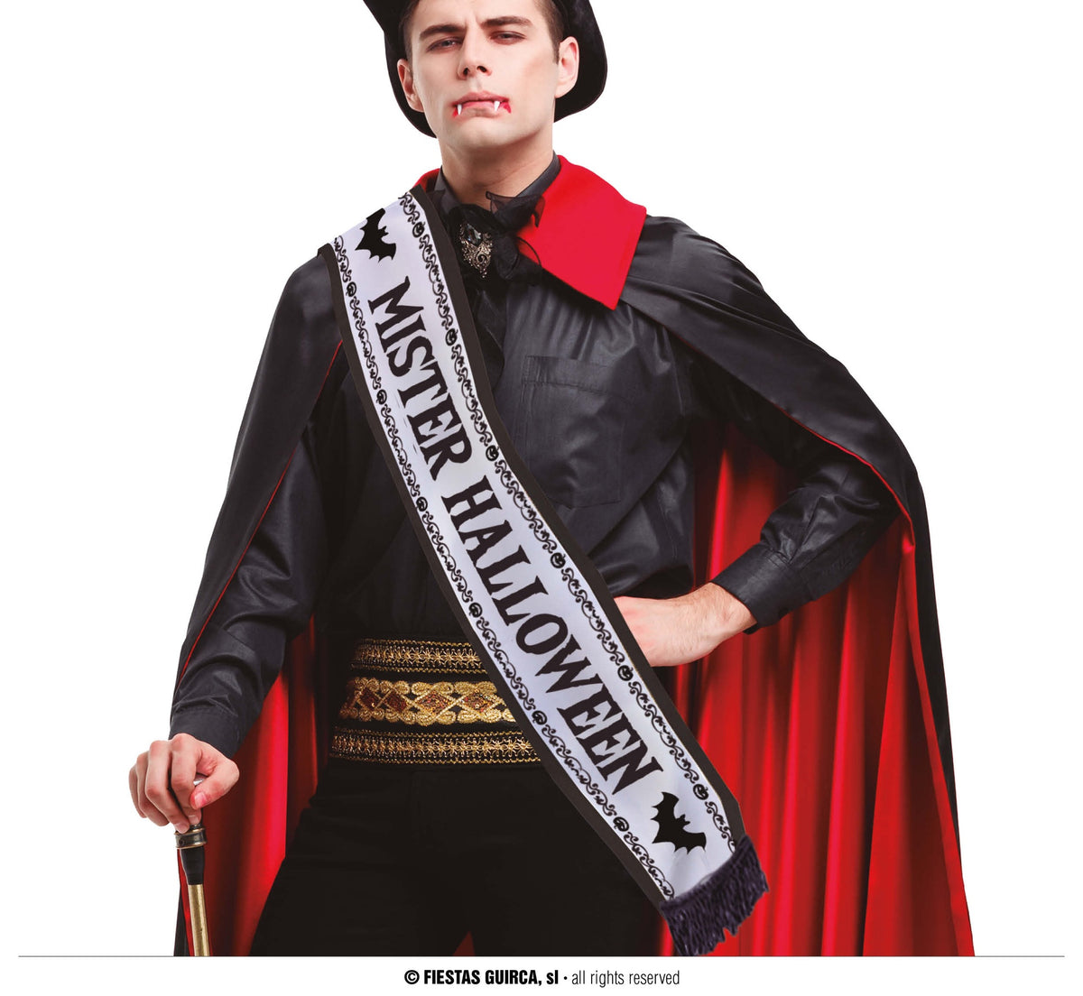 Bande Mister Halloween – Accessoire Blanc pour Soirée Déguisée