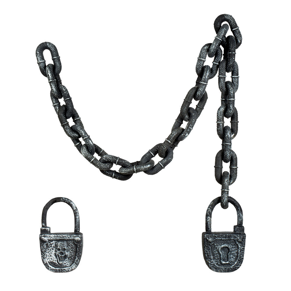 Collier Donjon avec serrure - Accessoire Halloween