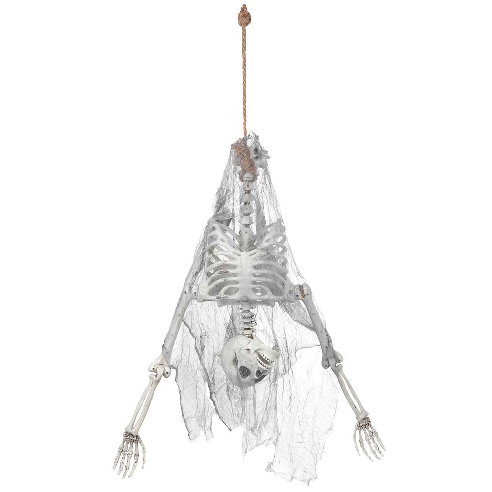 Décoration Squelette à l'envers suspendue Halloween