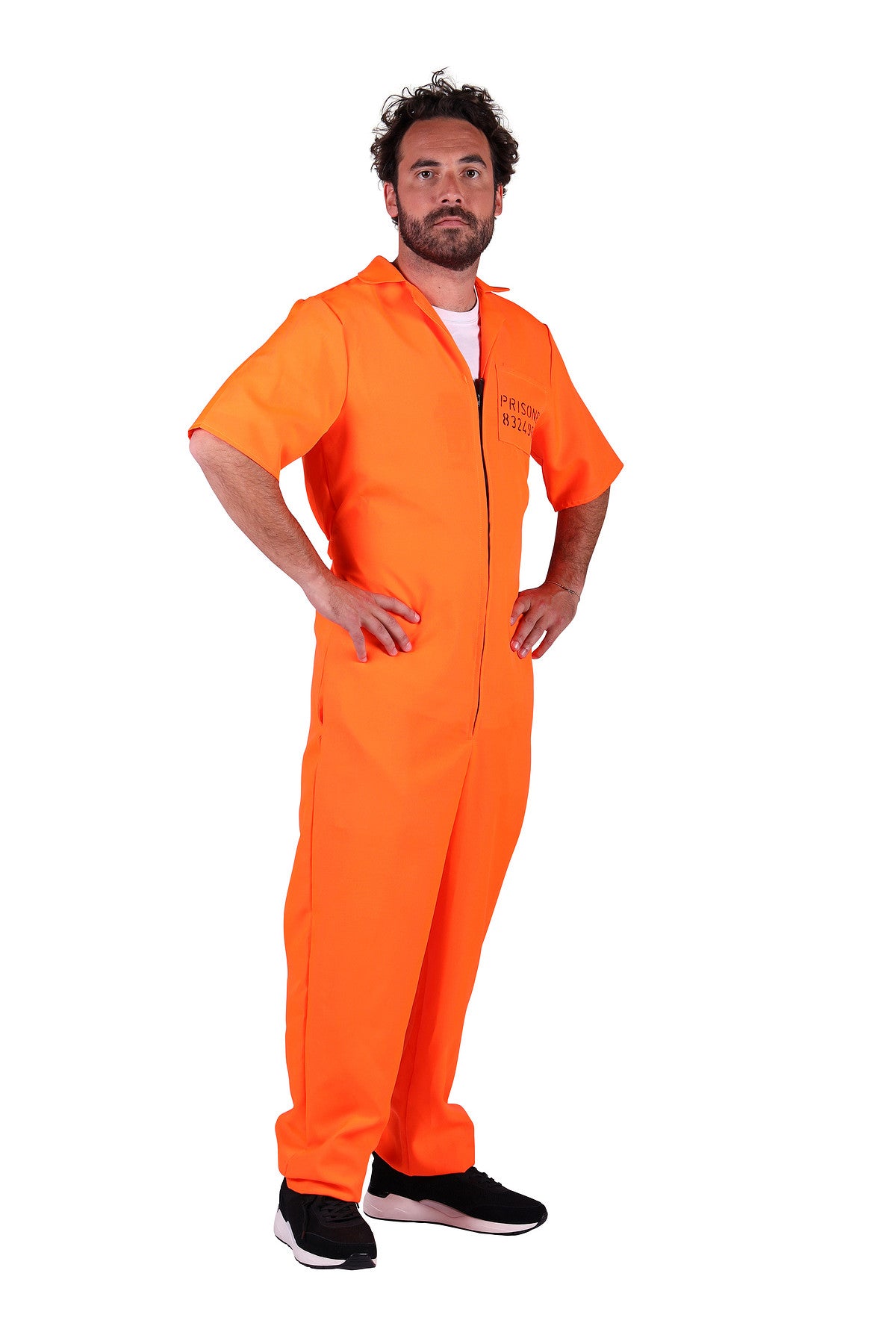 Combinaison Prisonnier Orange Tailles S à XL – Halloween et EVG