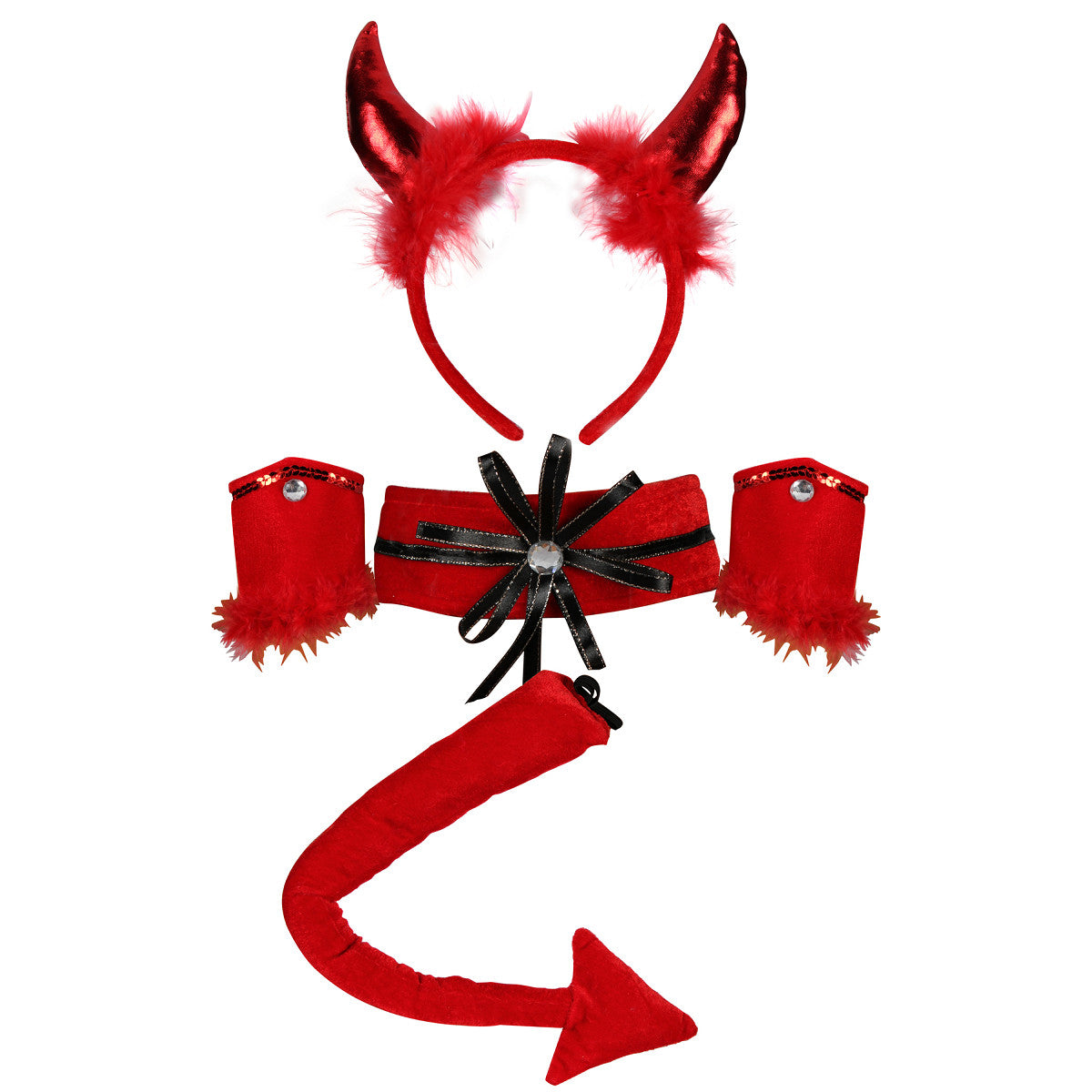 Ensemble Diable Rouge Adulte – Halloween et Soirée Déguisée