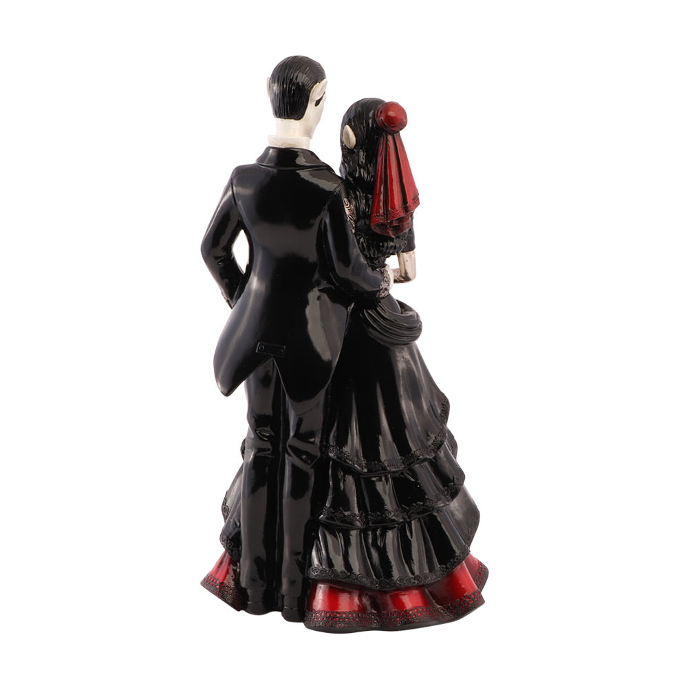 Statue Couple de Vampires Rouge Bloody – Décoration Halloween Gothique