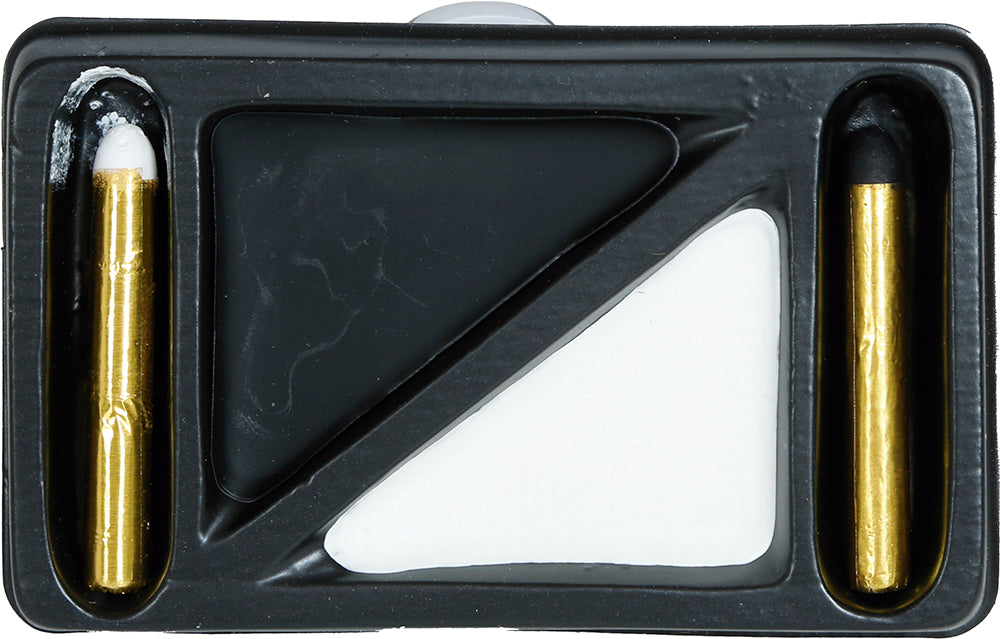 Kit Maquillage Noir et Blanc avec 2 Sticks – Squelette Halloween