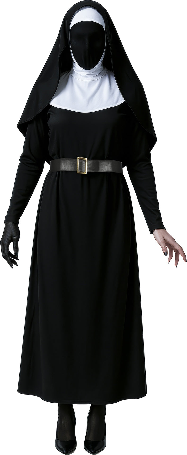 Déguisement Nonne Sombre Masquée Adulte Femme – Halloween