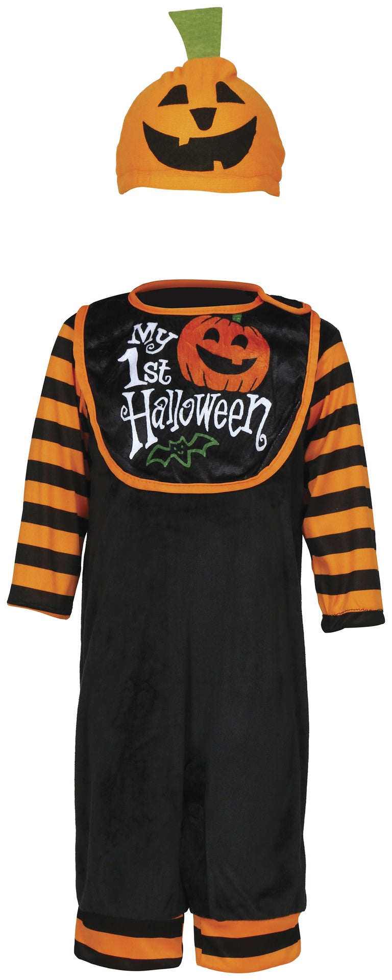 Déguisement Citrouille Combinaison avec Bavoir Bébé Garçon – Halloween