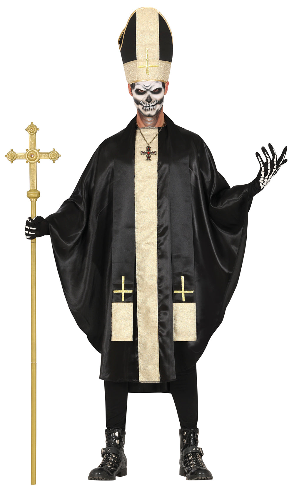 Déguisement Pape Noir Adulte Homme – Halloween