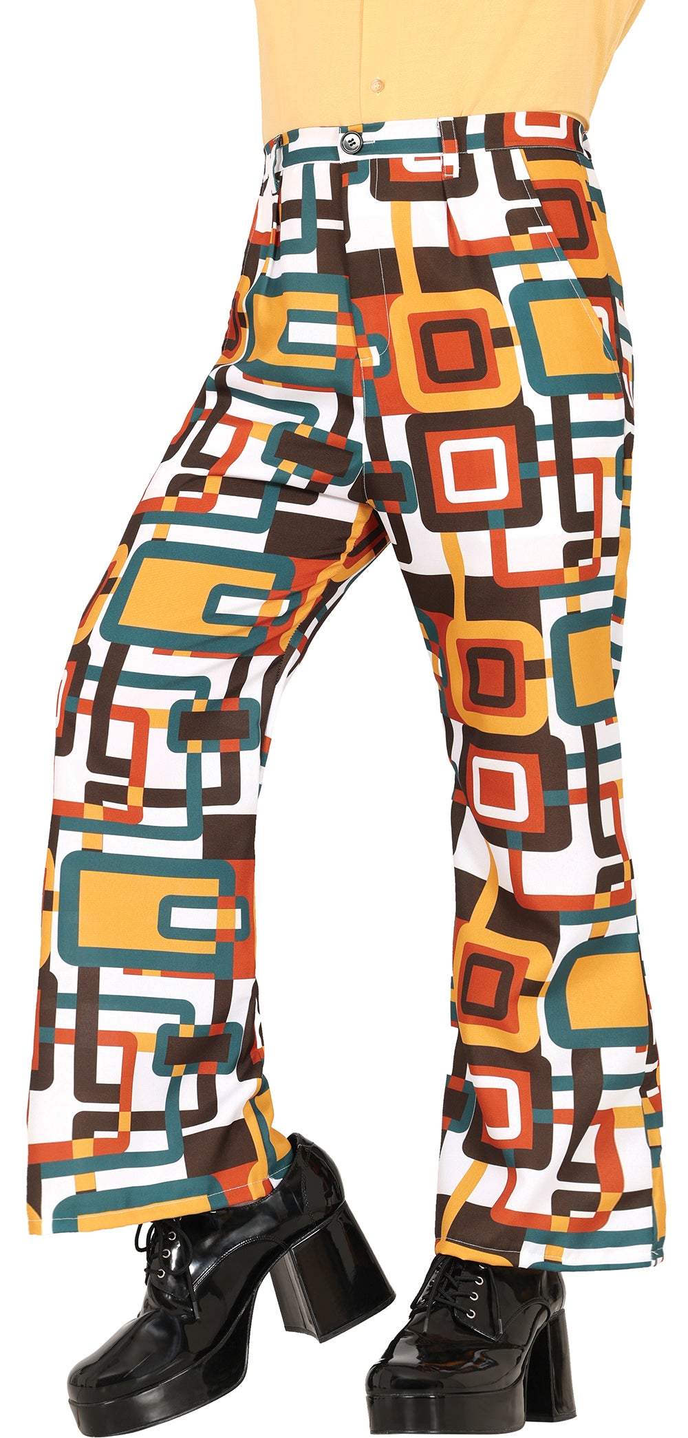 Pantalon 70s multicolore adulte - Polyester - Motif 2