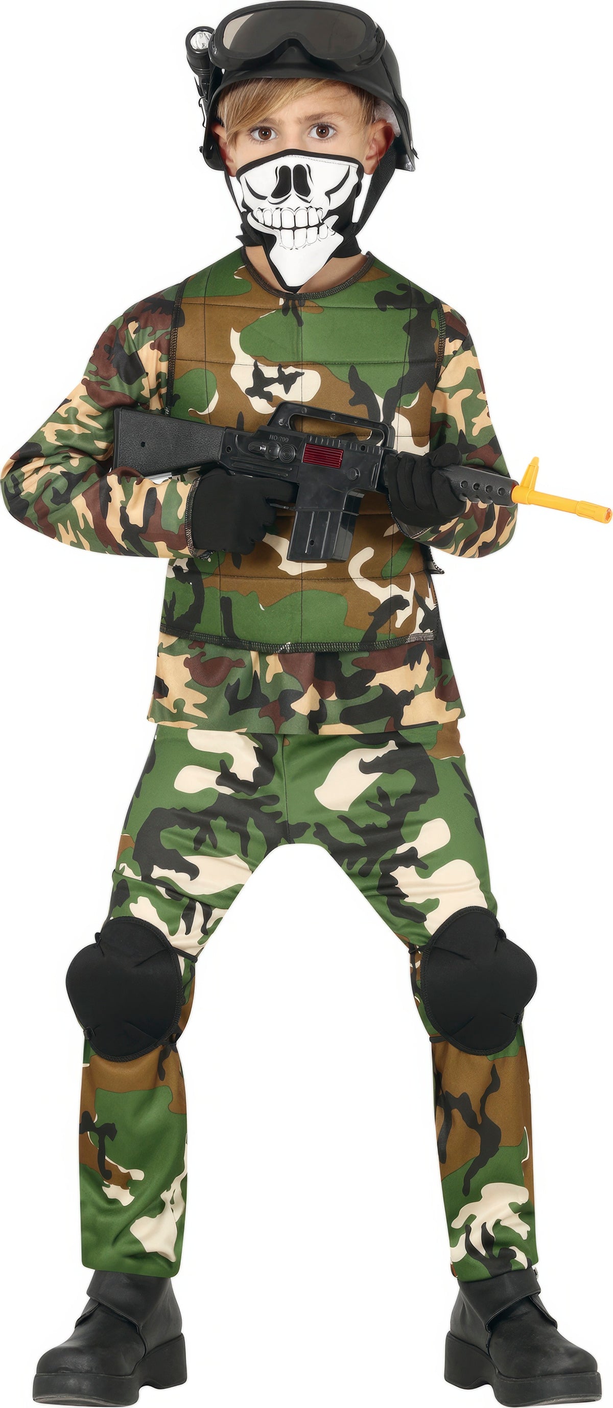 Déguisement Militaire Enfant Unisexe - Tunique, Gilet et Pantalon