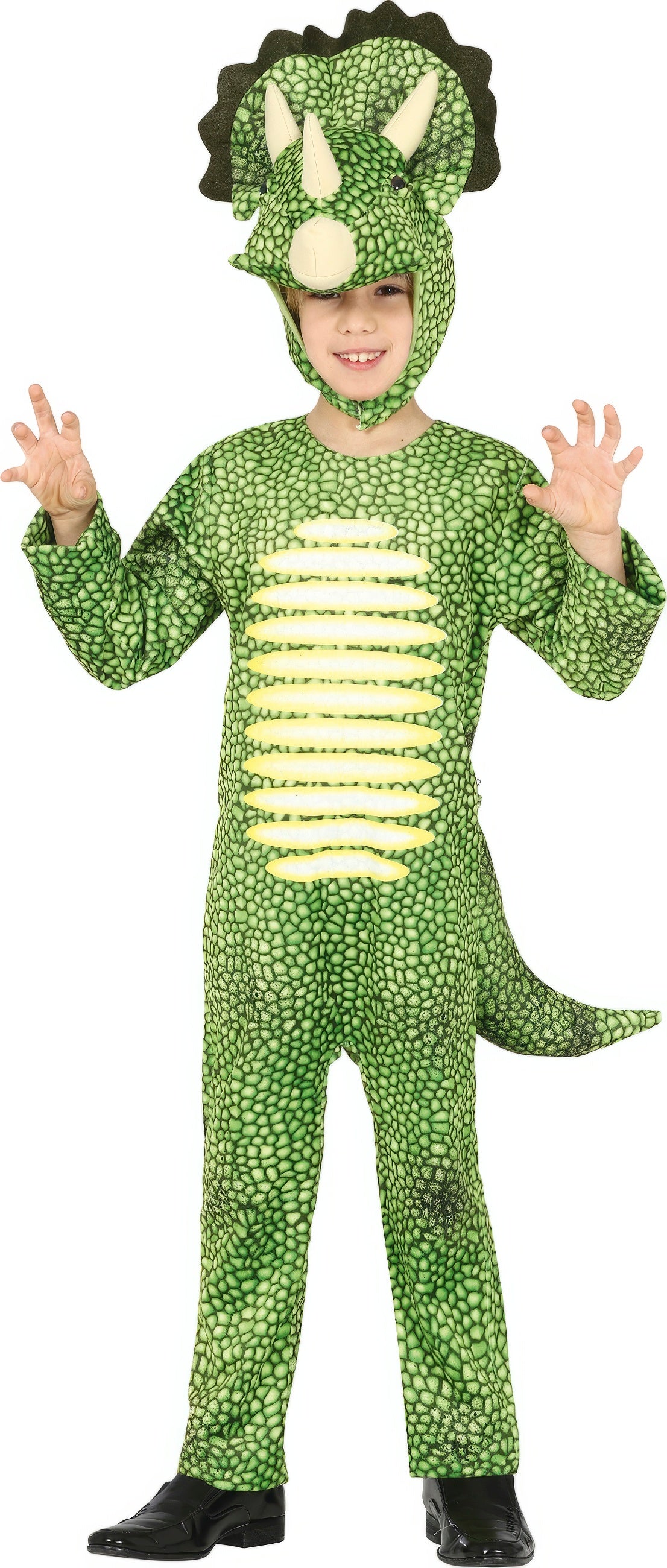 Déguisement Triceratops Enfant - Capuche, Queue et Combinaison