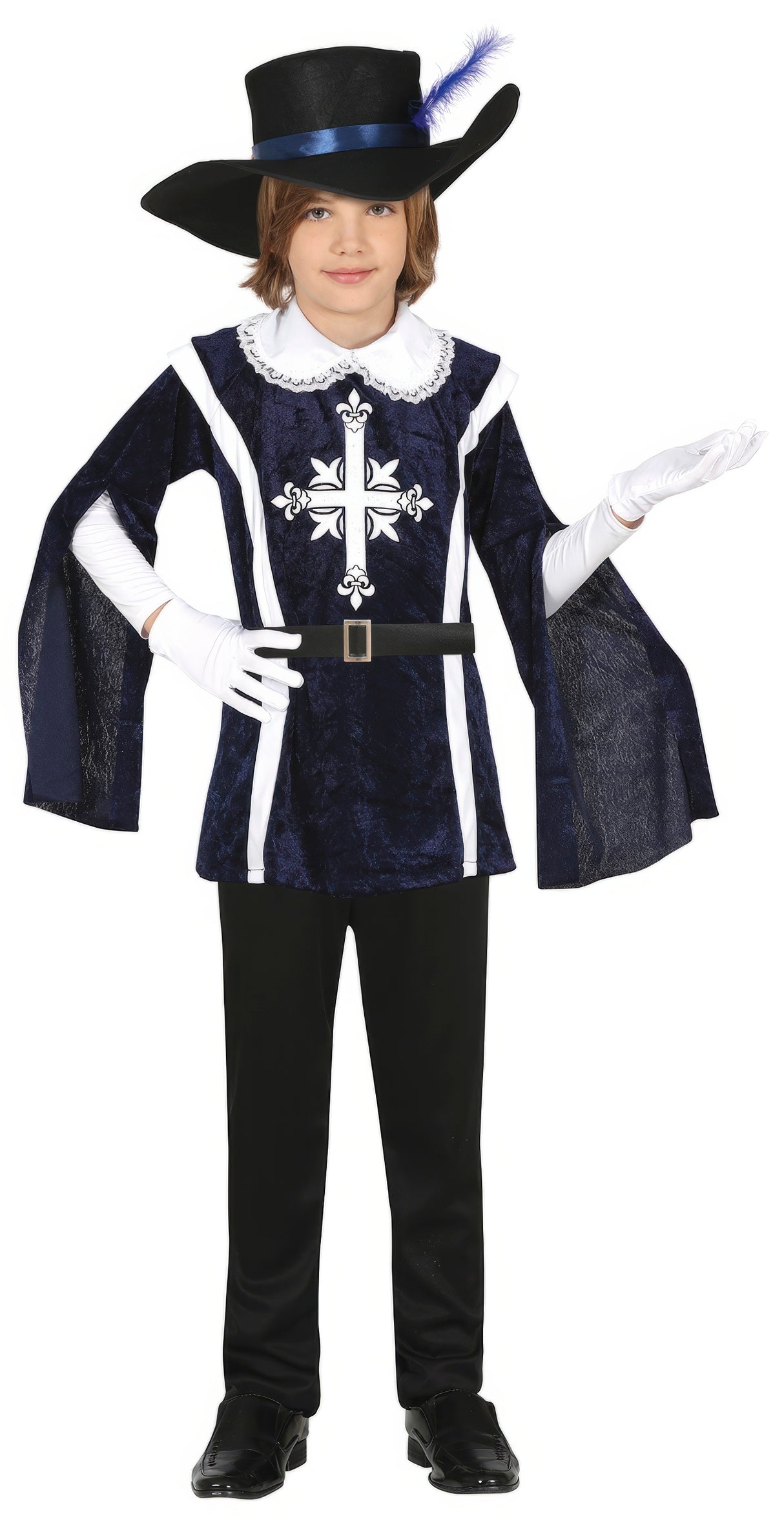 Déguisement Mousquetaire Garçon - Tunique, Pantalon et Chapeau
