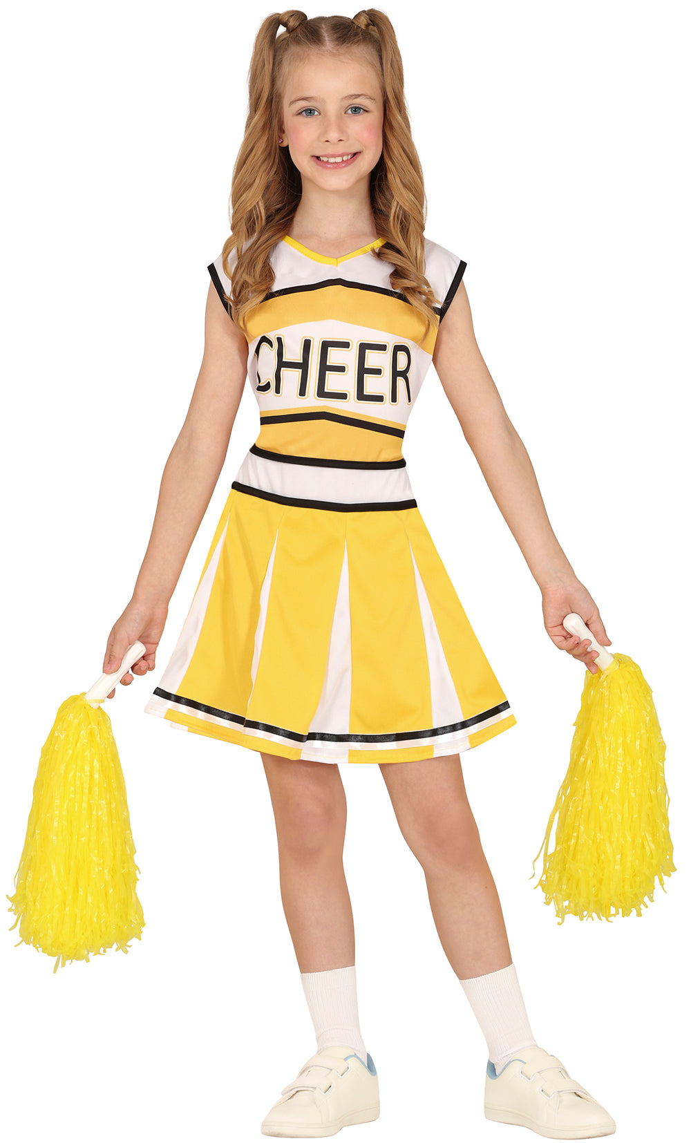 Déguisement Cheerleader Jaune Fille - Robe