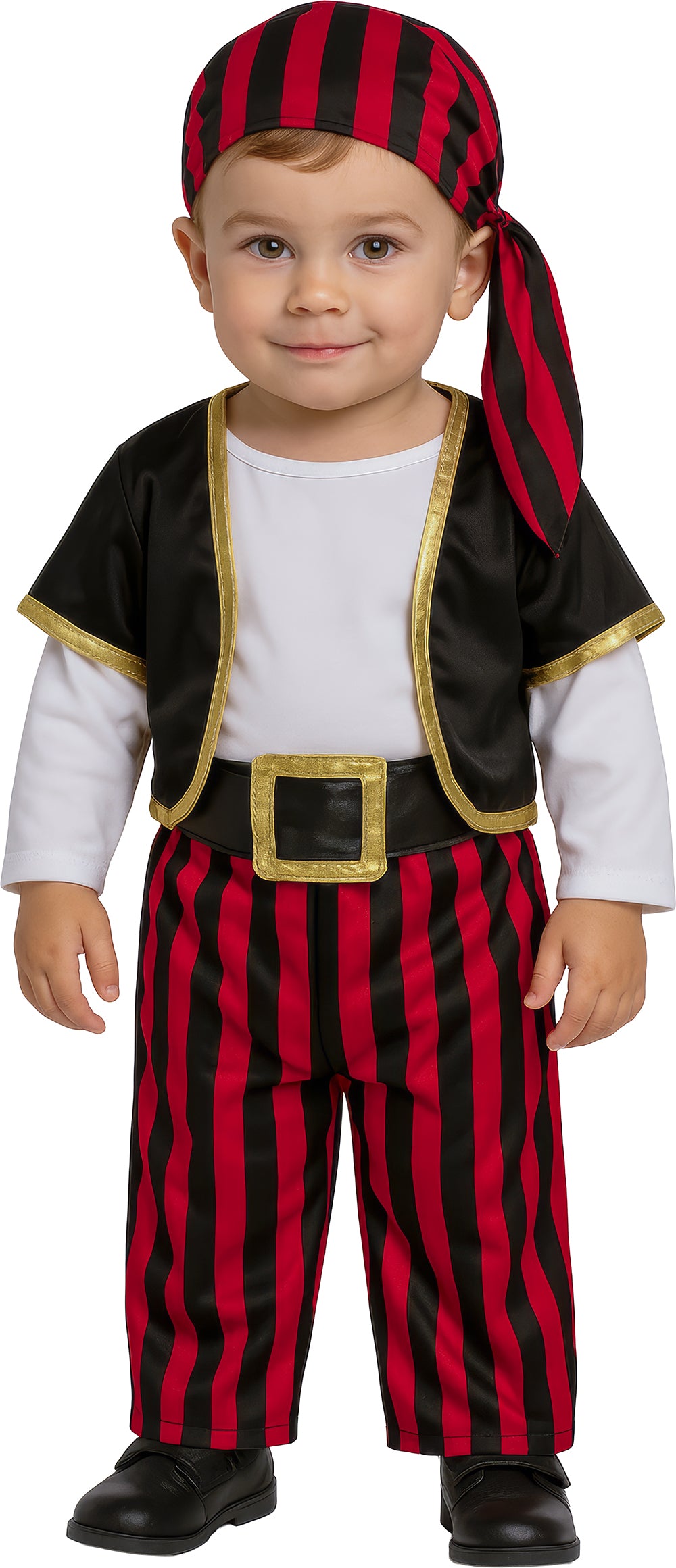 Déguisement Pirate Bébé Fille - Chemise, Ceinture, Pantalon et Foulard