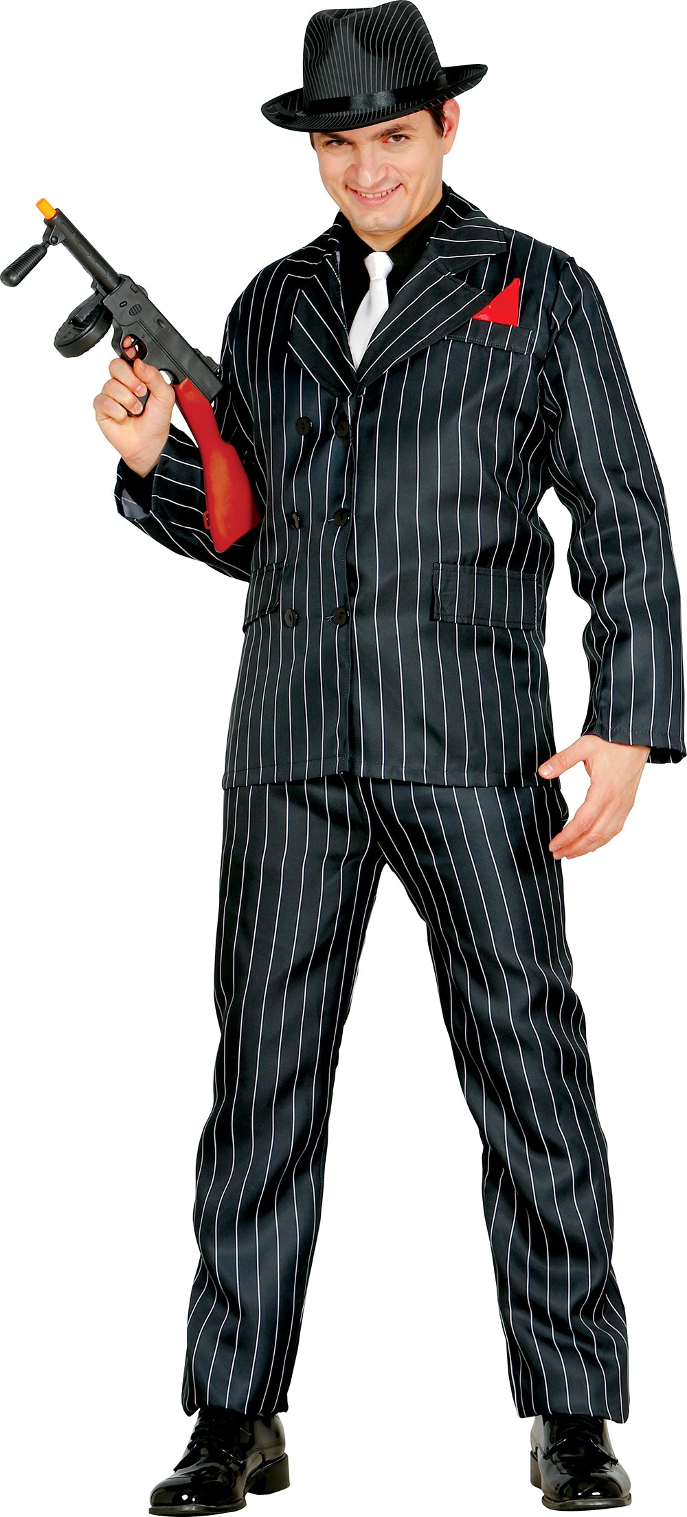 Costume gangster adulte noir - Années 20 - Taille L