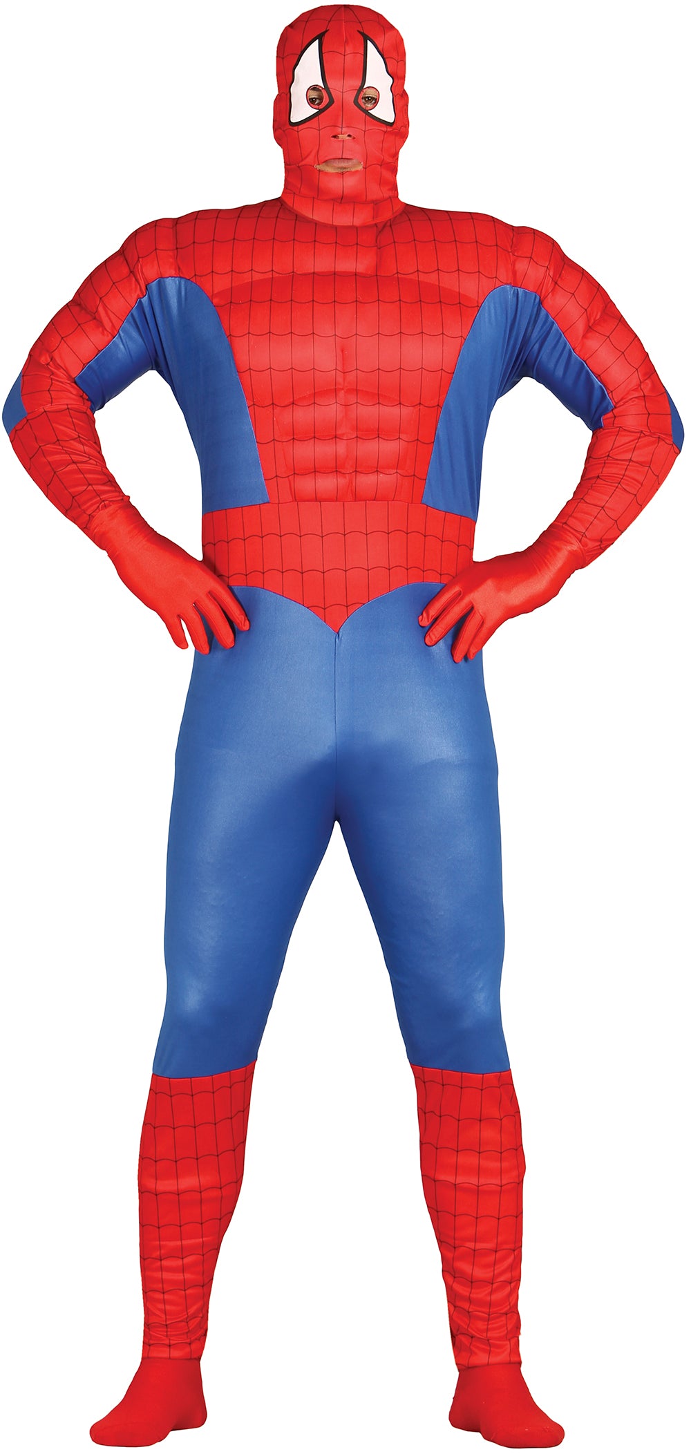 Déguisement Super-Héros Musclé Homme Adulte - Capuche et Combinaison
