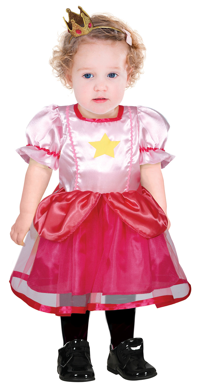 Déguisement princesse rose bébé 12-18 mois polyester