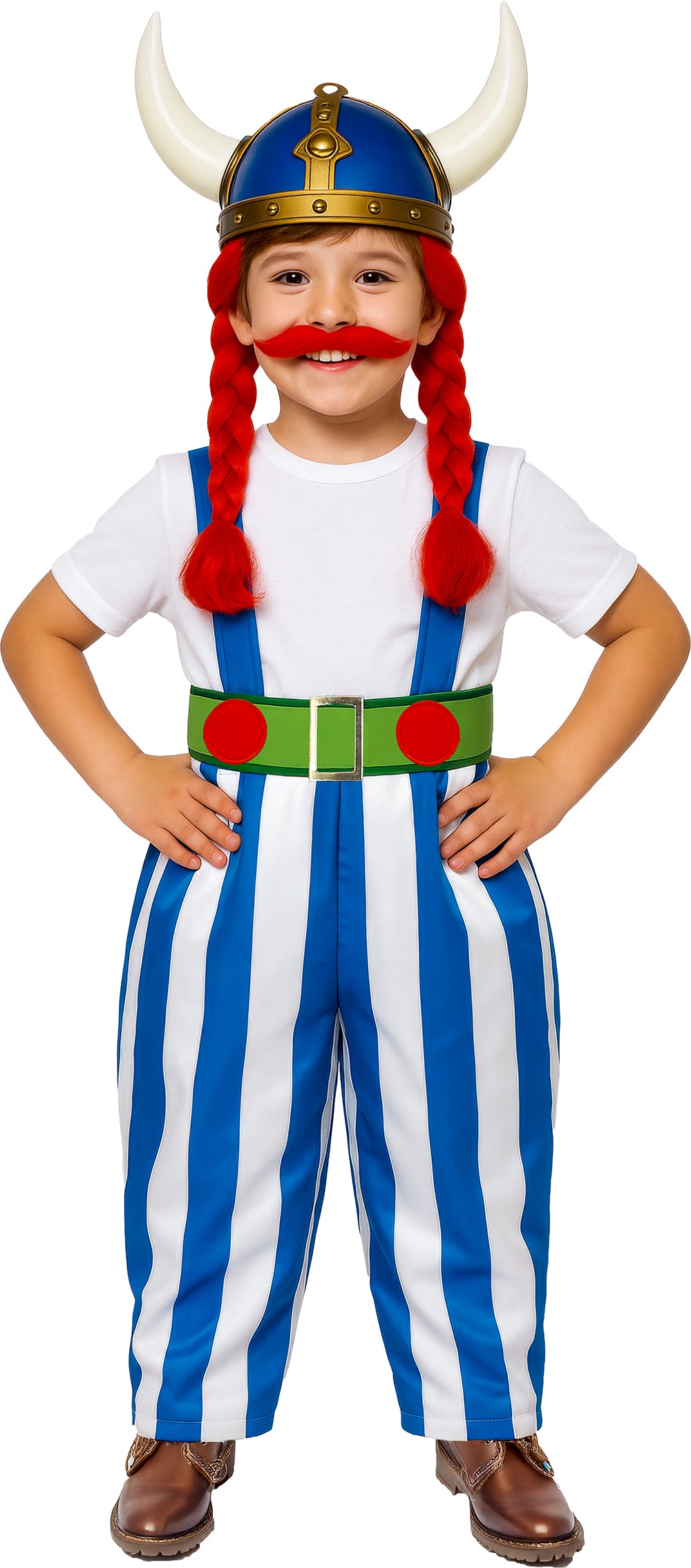 Déguisement Gros Gaulois Garçon - T-Shirt, Ceinture et Pantalon