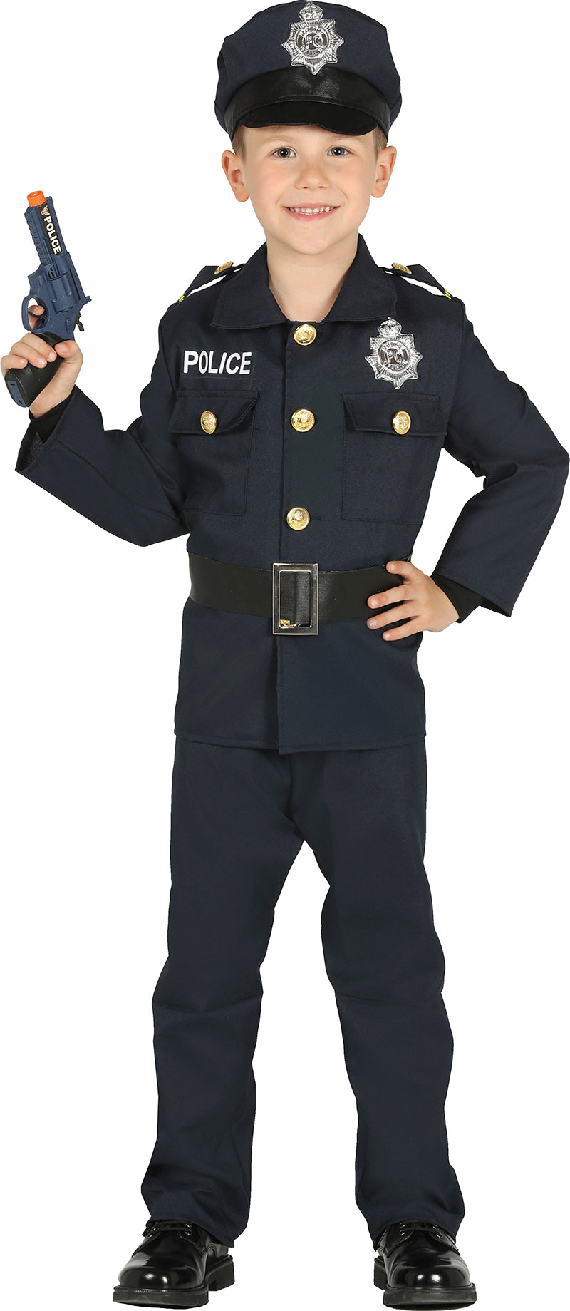 Déguisement Policier Garçon - Veste, Ceinture, Chapeau et Pantalon
